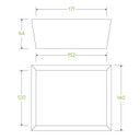 Medium BioBoard Lunch Box With Window 200/Carton BB-WLBM-8 BioPak
