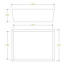 Large BioBoard Lunch Box With Window 200/Carton