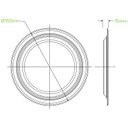 15cm / 6" Round BioCane Plate 1000/Carton