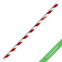 6mm Regular Red Stripe BioStraw 2500/Carton JP-PBS-6X197-RS BioPak