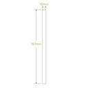 10mm Jumbo Red Stripe BioStraw 2500/Carton JP-PBS-10X197-RS BioPak