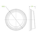 90mm Black PLA Lid for 8(90mm) 12, 16 & 20oz BioCup 1000/Carton BCL-12PLA-B BioPak