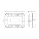 23x15x8cm / 9x6x3"Natural BioCane Clamshell 250/Carton B-HL-96-N BioPak