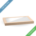 Medium Bioboard Catering Tray PLA Window Lids 100/Carton