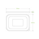 RPET Paper Container Lid 300/Carton BB-LBL-RPET BioPak