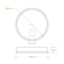 80mm Small Flat BioCup Paper Lid 1000/carton BCL-80C-PAPER-F BioPak