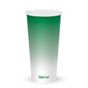 650ml / 22oz (90mm) Green Cold Paper BioCup 1000/Carton