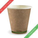 280ml / 8oz (90mm) Single Wall Kraft Brown BioCup 1000/Carton BCK-8-GS(90) BioPak