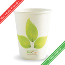 390ml / 12oz (90mm) Single Wall Green Leaf BioCup (90mm) 1000/Carton BC-12 BioPak