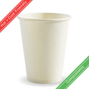 390ml / 12oz (90mm) Single Wall Plain White BioCup 1000/Carton