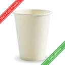 390ml / 12oz (90mm) Single Wall Plain White BioCup 1000/Carton BC-12W BioPak