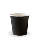 120ml / 4oz (63mm) Black Single Wall BioCup 2000/Carton BC-4B BioPak