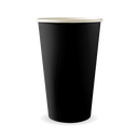 510ml / 16oz (90mm) Black Single Wall BioCup 1000/Carton