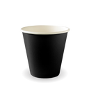 280ml / 8oz (90mm) Black Aqueous Single Wall BioCup 1000/Carton