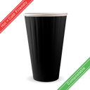 460ml / 16oz (90mm) Black Double Wall BioCup 600/Carton