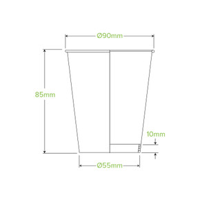 25 Pack - 295ml / 8oz (90mm) Art Series Single Wall BioCup 150/Carton