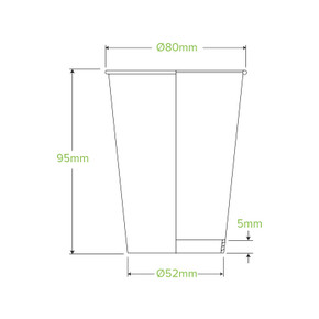 25 Pack - 295ml / 8oz (90mm) Art Series Single Wall BioCup 100/Carton