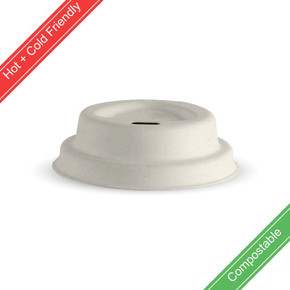 63mm / 4oz Natural Plant Fibre BioCup Lid2000/Carton BCL-4PULP-N BioPak 63mm / 4oz Natural Plant Fibre BioCup Lid2000/Carton BCL-4PULP-N BioPak