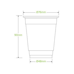 250ml Clear Unbranded BioCup 2000/Carton R-250-C BioPak