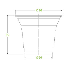 300ml Clear Unbranded BioCup 1000/Carton R-300Y-C BioPak