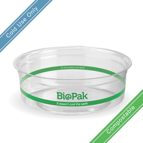 240ml (121mm) Clear BioBowl 500/Carton