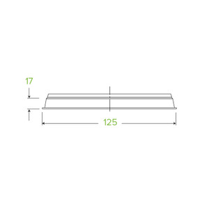 121mm 240-960ml Clear BioBowl Lid 500/Carton