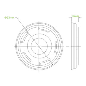 250ml / 8oz (92mm) Paper BioBowl PLA Lid 1000/Carton