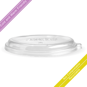 800-1,180ml / 24-48oz Clear PET BioCane Bowl Lid 400/Carton