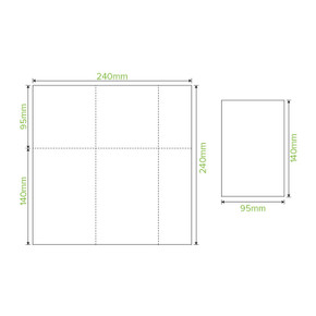 White - E-Fold Tall 1 Ply Dispenser BioNapkin 5000/Carton