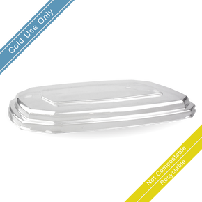 600 & 950ml Clear RPET Octa Takeaway Lid 400/Carton