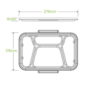 4 Compartment Natural BioCane Takeaway Base Lid 300/Carton B-LBL-4C-N BioPak 4 Compartment Natural BioCane Takeaway Base Lid 300/Carton B-LBL-4C-N BioPak