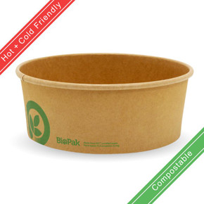 1,300ml (184mm) Extra Large Kraft BioBowl 200/Carton BB-BL-EXTRA-LARGE BioPak 1,300ml (184mm) Extra Large Kraft BioBowl 200/Carton BB-BL-EXTRA-LARGE BioPak