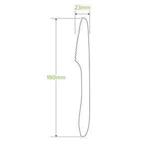 19cm Coated Wood Knife 1000/Carton HY-19K-COATED BioPak 19cm Coated Wood Knife 1000/Carton HY-19K-COATED BioPak