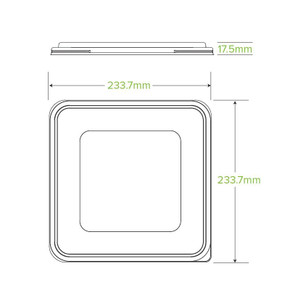 3/4/5-Compartment Large Clear PP Takeaway Lid 300/Carton B-LBL-3/4/5C-PP-LARGE BioPak