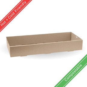 Extra Large Bioboard Catering Tray Bases 50/Carton BB-CB-XL BioPak Extra Large Bioboard Catering Tray Bases 50/Carton BB-CB-XL BioPak