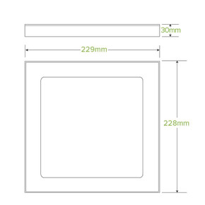 Small Bioboard Catering Tray PLA Window Lids 100/Carton BB-CBWL-S BioPak