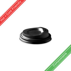 63mm / 4oz Black PLA Lid for 4oz BioCup 1000/Carton BCL-4PLA-B BioPak