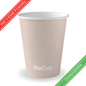 280ml / 8oz (80mm) Stone Single Wall BioCup 1000/Carton ABC-8 BioPak 280ml / 8oz (80mm) Stone Single Wall BioCup 1000/Carton ABC-8 BioPak