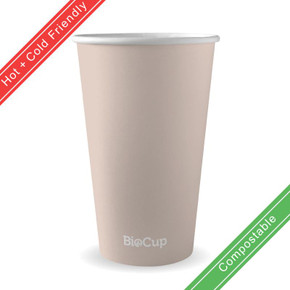 510ml / 16oz (90mm) Stone Single Wall BioCup 1000/Carton ABC-16 BioPak