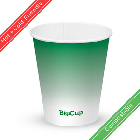 300ml / 10oz (90mm) Green Cold Paper BioCup 1000/Carton BCC-10-G BioPak 300ml / 10oz (90mm) Green Cold Paper BioCup 1000/Carton BCC-10-G BioPak