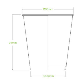 300ml / 10oz (90mm) Green Cold Paper BioCup 1000/Carton BCC-10-G BioPak 300ml / 10oz (90mm) Green Cold Paper BioCup 1000/Carton BCC-10-G BioPak