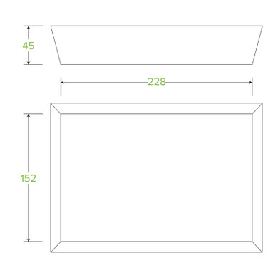 Tray #4 BioBoard White Tray 250/Carton