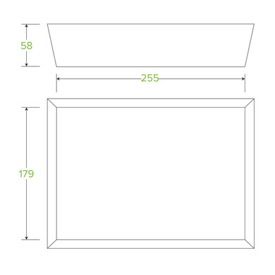 Tray #5 BioBoard White Tray 100/Carton BB-TRAY5-W BioPak