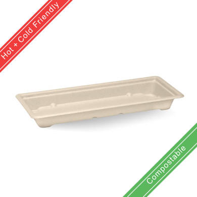 Long BioCane Sushi Tray 600/Carton B-ST-LONG-PF BioPak