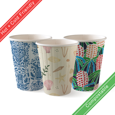 255ml / 8oz (80mm) Double Wall Art Series BioCup 1000/Carton