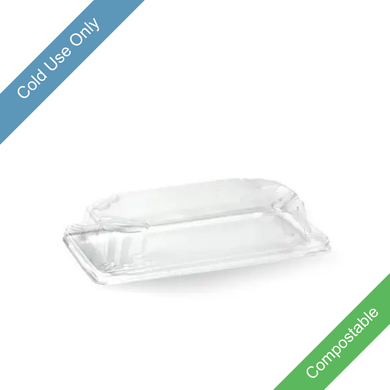 Extra Small BioBoard Sushi Tray PLA Lid 300/Carton