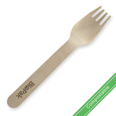 16cm Coated Wood Fork 1000/Carton