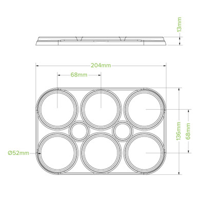 6-Pack BioCane Beer Ring Holder 500/Carton