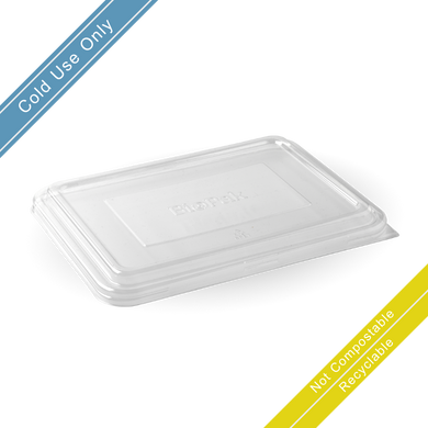 2 & 3 Compartment Clear RPET Takeaway Lid 125/Carton