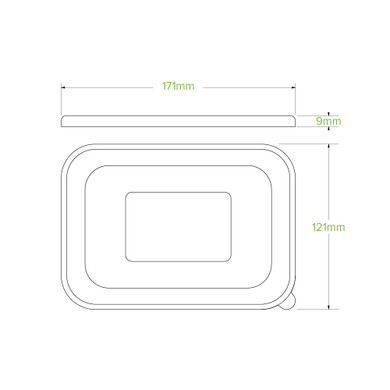 CPLA Paper Container Lid 300/Carton